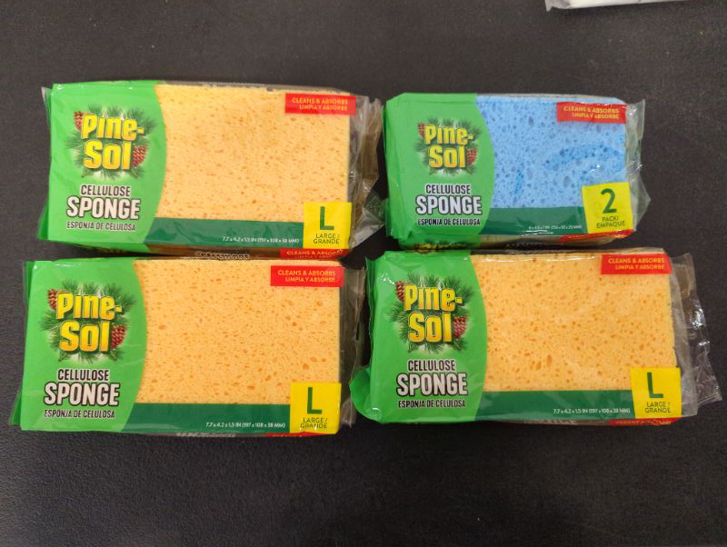 Photo 3 of Pine Sol - Cellulose Sponges - 3 Large + 2 Pack Medium