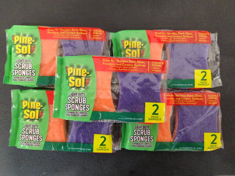 Photo 2 of Pine Sol Light Duty Scrub Sponges - 2 Pack - 5 Packs/2 Per Pack