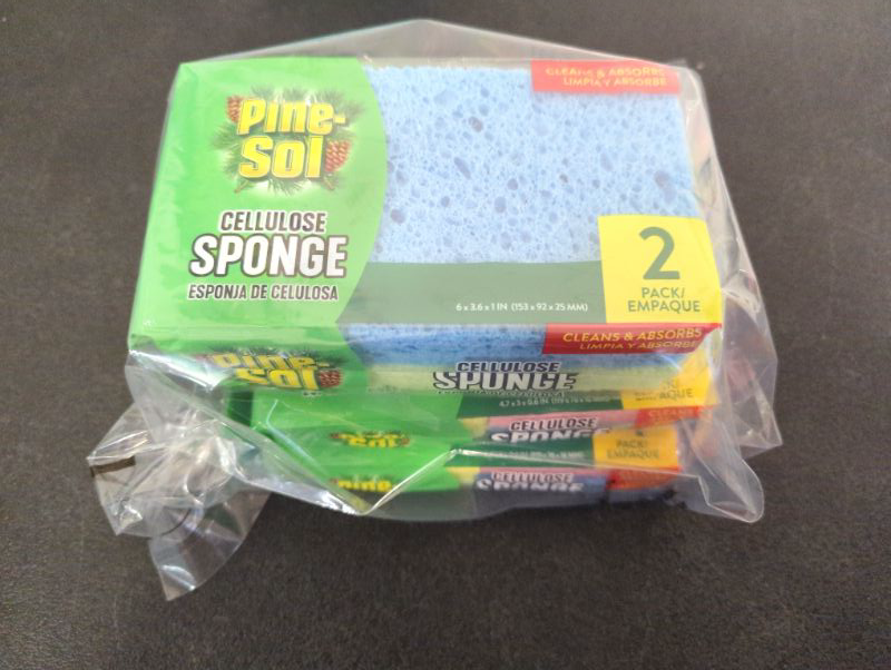 Photo 4 of Pine-Sol Cellulose Sponges - One 2-Pack Medium Sponges + Two 4-Pack Small Sponges