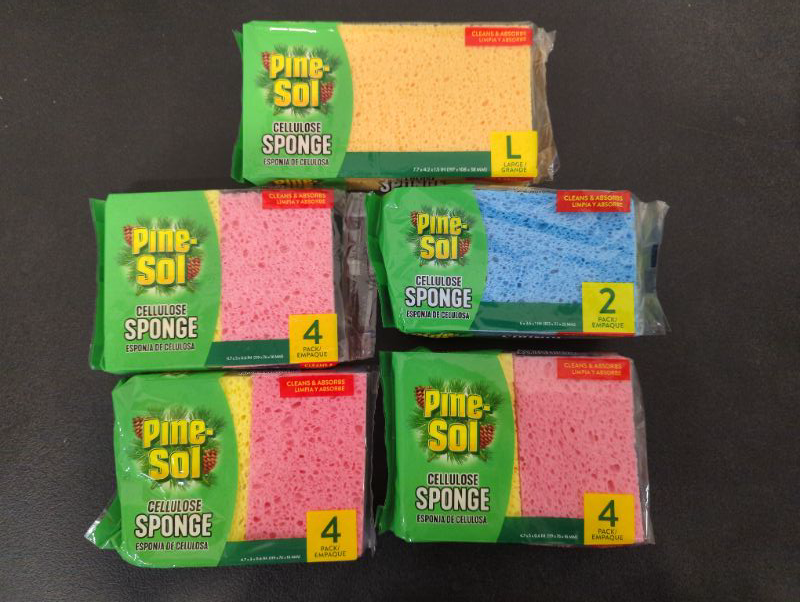 Photo 4 of Bundle of Pine-Sol Cellulose Sponges - Variety Sizes, see photos