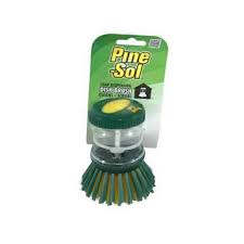 Photo 1 of Pine-Sol Soap Dispensing Scrub Brush | Soft Bristles, Safe with Non-Stick Cookware | Kitchen Scrubber for Dishes, Pots and Pans - 2 Pack