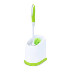 Photo 1 of Pine-Sol Toilet Bowl Cleaner Brush with Holder | Heavy Duty Cleaning Wand, Non-Slip Handle, Storage Caddy | Bathroom Supplies, Yellow, Green - 2 Pack