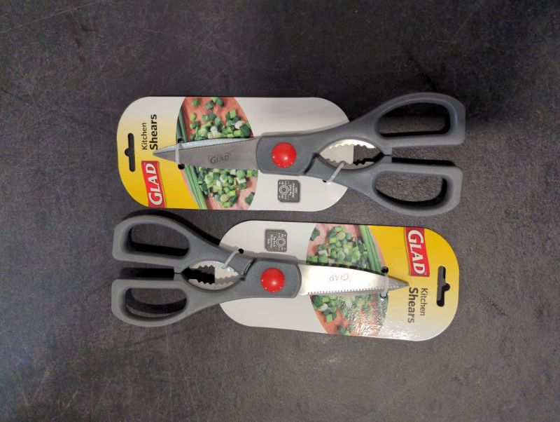 Photo 2 of GLAD - Kitchen Shears - 2 Pack - Grey, see photo