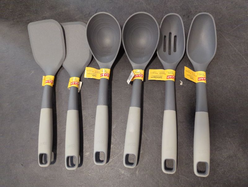 Photo 1 of GLAD - Cooking Kitchen Utensil Bundle - 6pcs, see photo