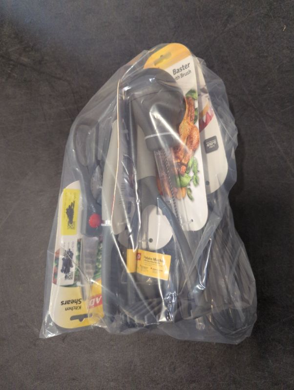 Photo 2 of GLAD - Kitchen Utensil Bundle - Grey - 6pcs, see photo