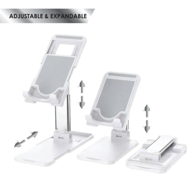 Photo 2 of Desktop Stand for Smart Phones & Tablets Adjustable Stand - White