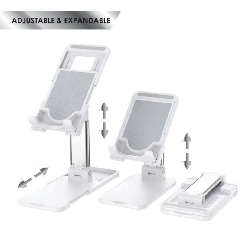 Photo 1 of Desktop Stand for Smart Phones & Tablets Adjustable Stand - White