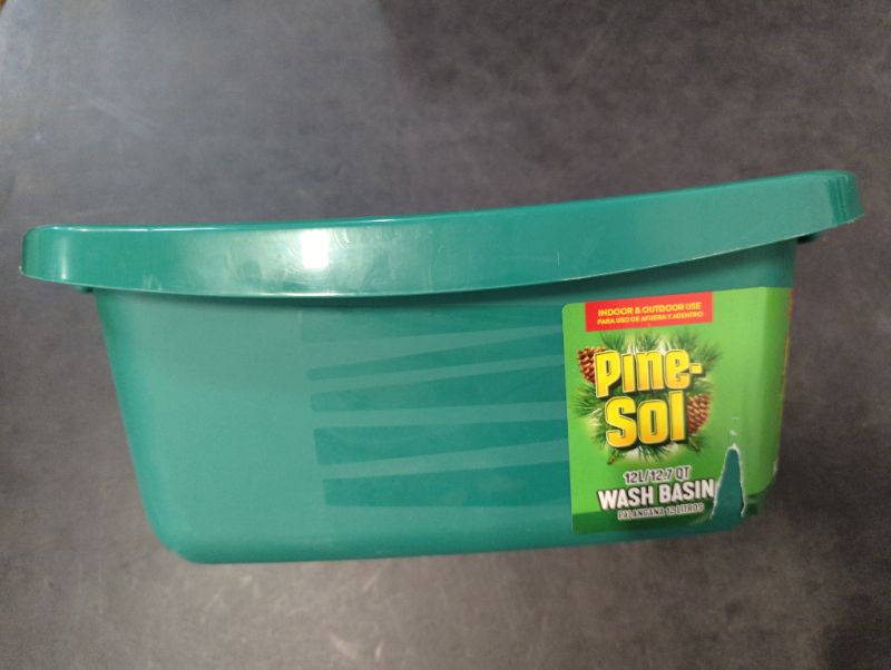 Photo 3 of 2 Pack - Pine-Sol Plastic Basin, 12L (3 Gallons) | Indoor & Outdoor Use | Fits Inside Most Sinks | Heavy Duty Multi-Purpose Washing Bin, Green