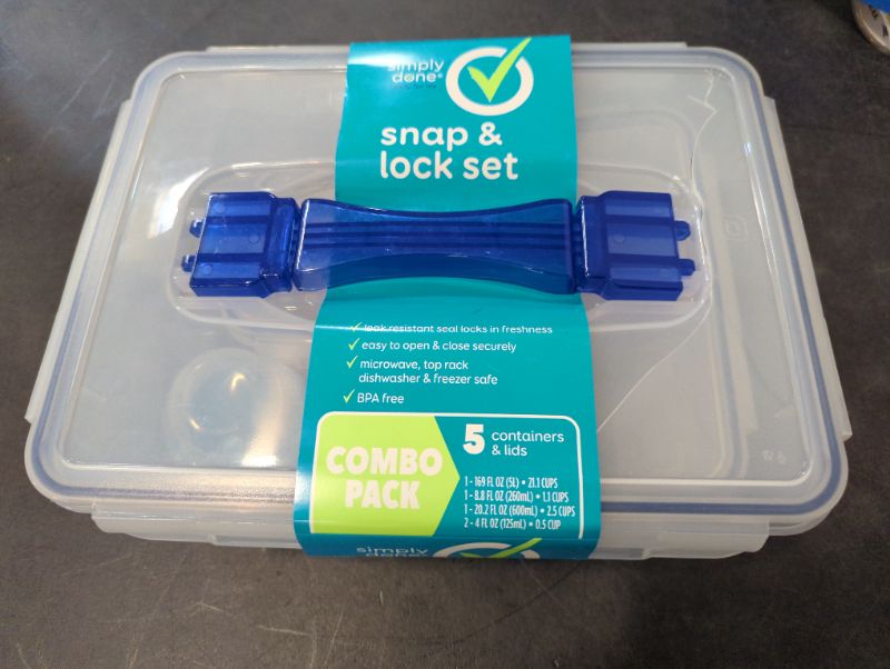 Photo 2 of Simply Done - Snap & Lock Set Containers, Combo Pack