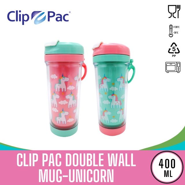 Photo 1 of Clip Pac - Unicorn Water Bottle Bundle - 3 Water Bottles, see photo