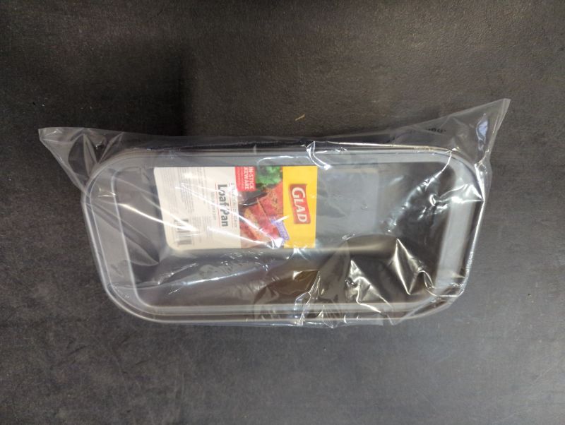 Photo 1 of GLAD - Rectangular Baking Bread Loaf Pan, 8.25 x 4.25 Inch, Set of 2, Gray
