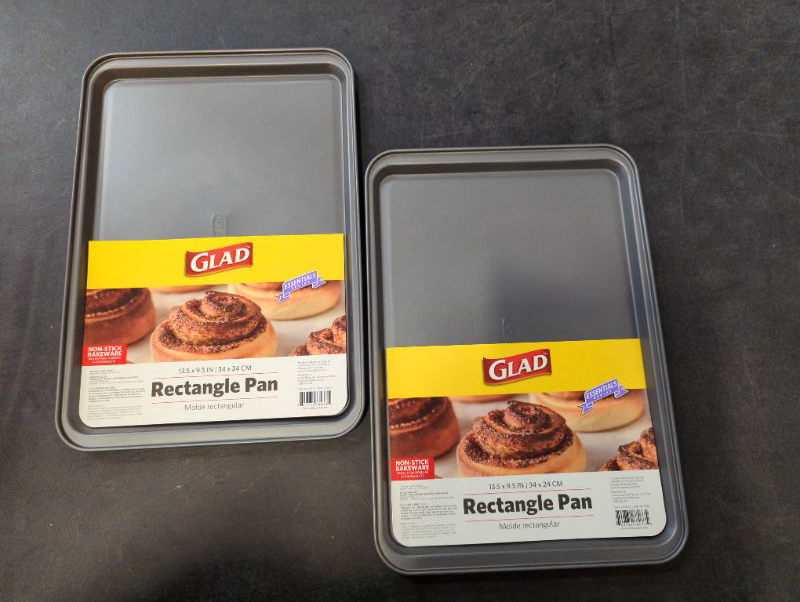 Photo 2 of 2 Pack - GLAD - Rectangle Pan/Cooking Sheet (13.5 x 9.5 in) - Non-Stick Bakeware