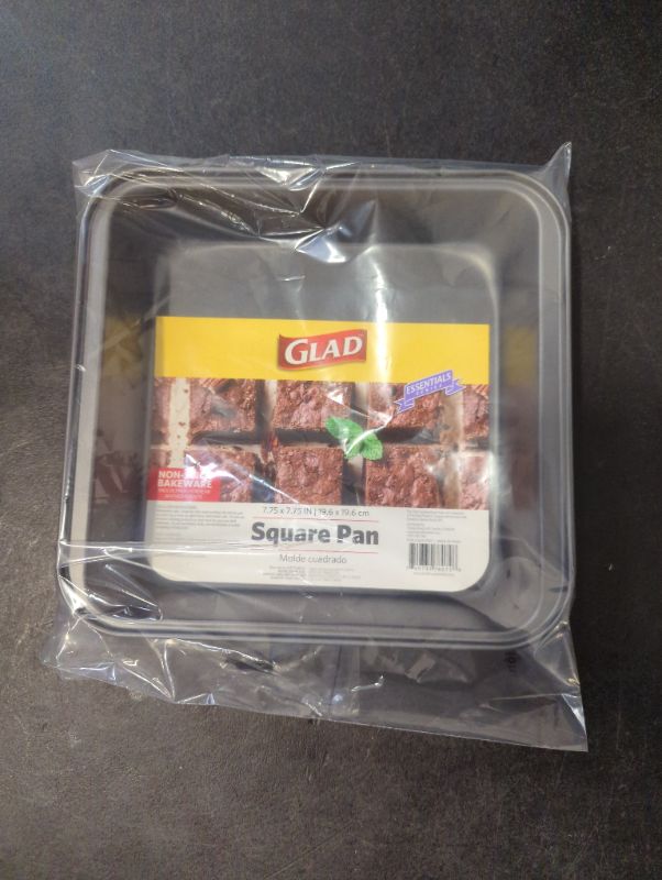 Photo 3 of GLAD - Square Cake Pan, Nonstick 7.75 X 7.75 Inch Square Baking Pan, Set of 2
