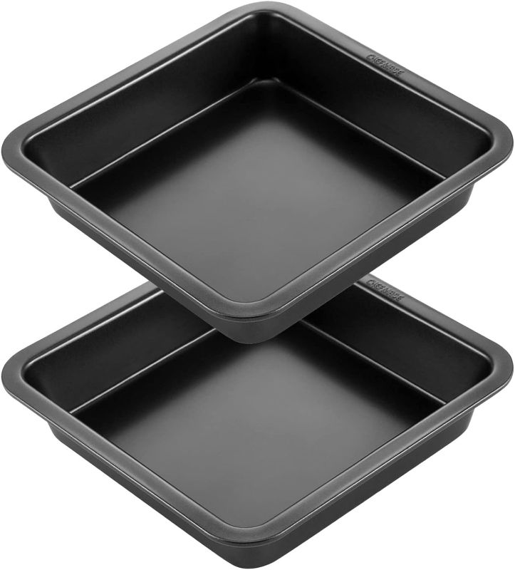 Photo 1 of GLAD - Square Cake Pan, Nonstick 7.75 X 7.75 Inch Square Baking Pan, Set of 2
