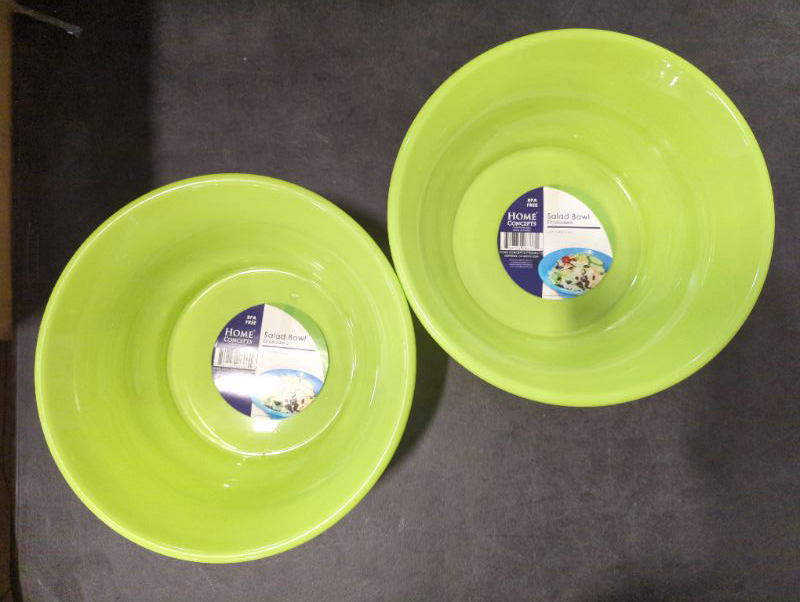 Photo 2 of Home Concepts - Salad Bowl (13.7C/3.25L) - 2PK - Green, see photos (stock image to show size/style)