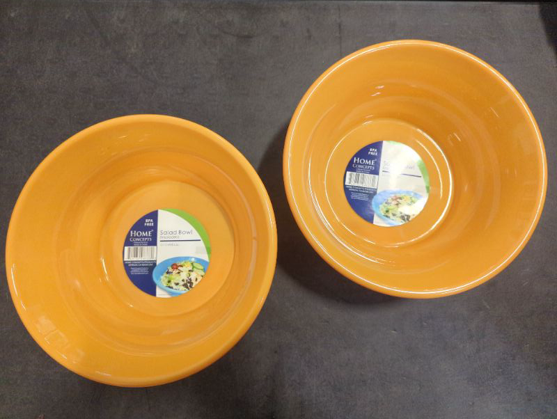 Photo 2 of Home Concepts - Salad Bowl (13.7C/3.25L) - 2PK - Orange, see photos (stock image to show size/style)