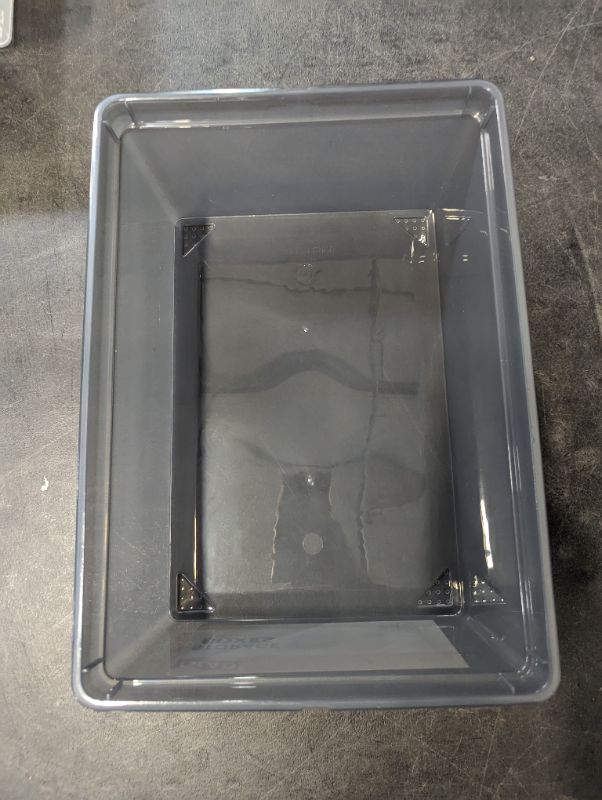 Photo 3 of 2PK - Glad - Storage Box w/Lid, Smoky Grey - 10.5L

