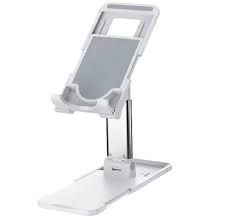 Photo 1 of Desktop Stand for Smart Phones & Tablets Adjustable Stand - White