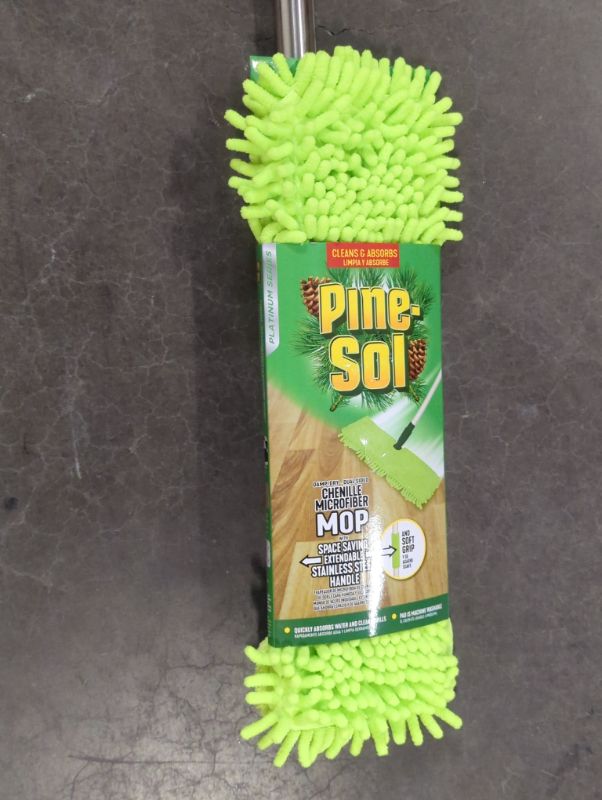 Photo 3 of Pine-Sol Telescopic Microfiber Dry/Wet Mop – Dust Mopping for Cleaning Hardwood Floors, Tile, Laminate | Swivel Sweeper with Washable Pad and Extendable Metal Handle Wet/Dry Mop