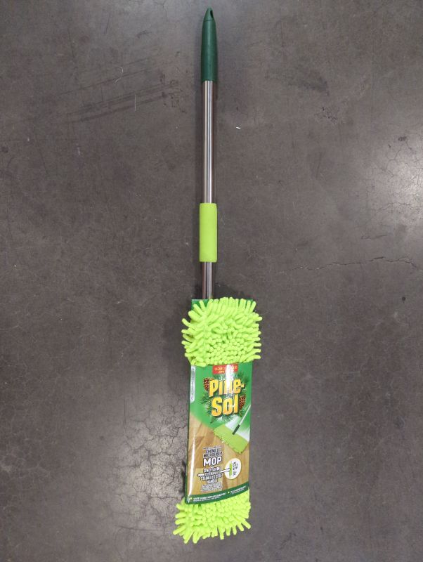 Photo 2 of Pine-Sol Telescopic Microfiber Dry/Wet Mop – Dust Mopping for Cleaning Hardwood Floors, Tile, Laminate | Swivel Sweeper with Washable Pad and Extendable Metal Handle Wet/Dry Mop