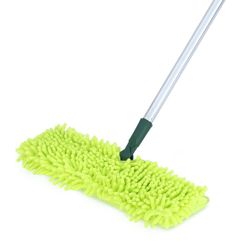 Photo 1 of Pine-Sol Telescopic Microfiber Dry/Wet Mop – Dust Mopping for Cleaning Hardwood Floors, Tile, Laminate | Swivel Sweeper with Washable Pad and Extendable Metal Handle Wet/Dry Mop