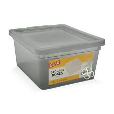 Photo 1 of 4 Pack - Glad Storage Box 2L w/Lid - Smoky Grey
