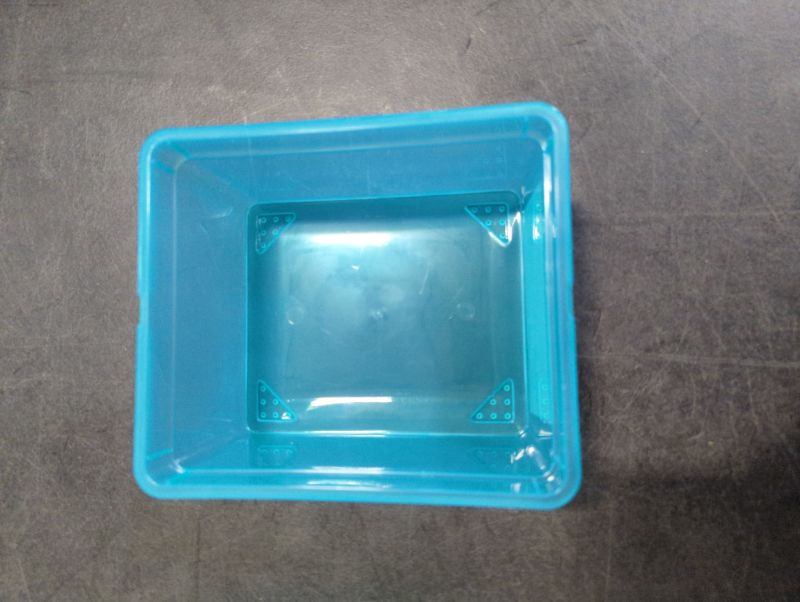 Photo 3 of 4 Pack - Glad Storage Box 2L w/Lid - Blue
