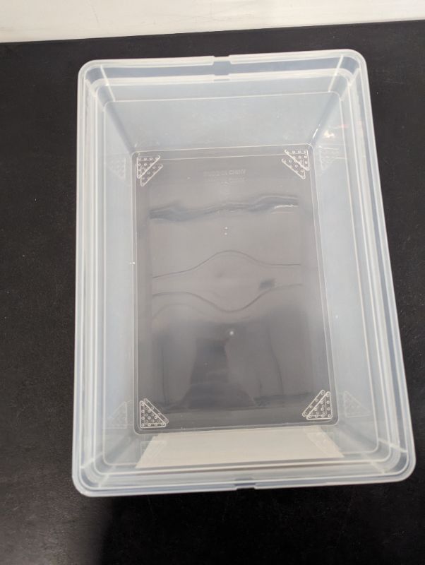 Photo 3 of 2 Pack -Glad Storage Box 10.5L w/Lid - CLEAR