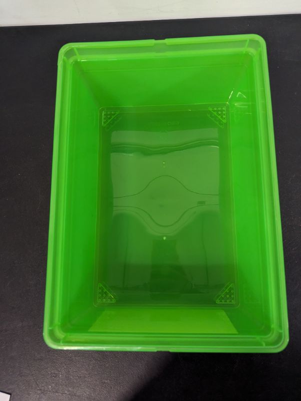 Photo 3 of 2 Pack -Glad Storage Box 10.5L w/Lid - Green
