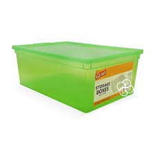 Photo 1 of 2 Pack -Glad Storage Box 10.5L w/Lid - Green
