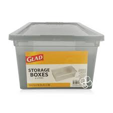 Photo 1 of 3 Pack - Glad Storage Box 6L w/Lid - Grey