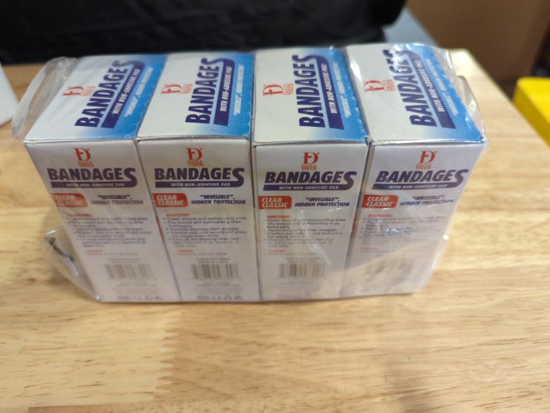Photo 2 of 4 Pack - Daily Touch Clear Classic Bandages - 30pcs/pack - EXPIRED