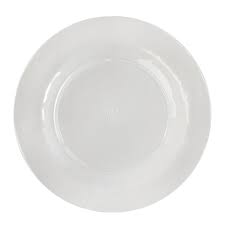 Photo 1 of GLAD - Melamine Plates set of 4, 8" Round Dinner Plates Set for Indoor and Outdoor Use, White 