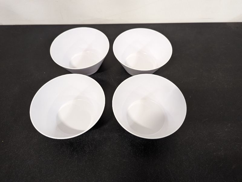 Photo 2 of GLAD - 6" Melamine Cereal Bowl - Set of 4 - White