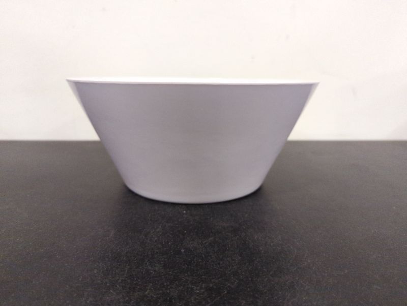 Photo 3 of GLAD - 10-Inch Melamine Serve Mixing Bowl for Everyday Meals - Ideal for Cereal, Snacks, Popcorn, Salad, and Fruits - White