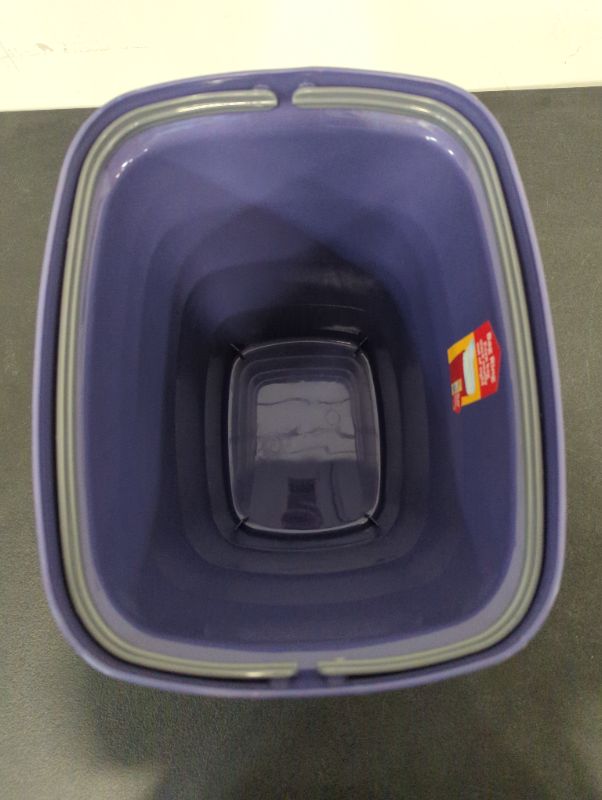 Photo 2 of Glad Metro Plastic Waste Bin – 14L, Rectangle with Bag Ring, Purple