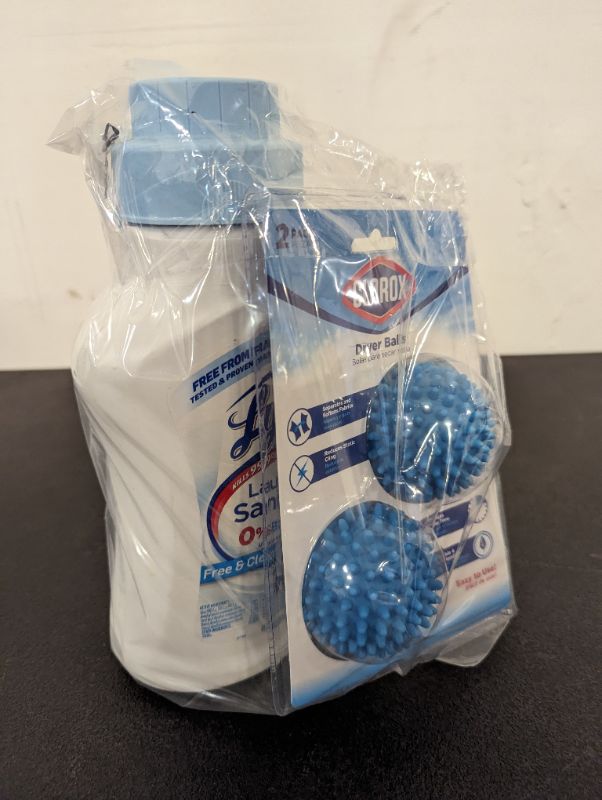 Photo 4 of Laundry Bundle - Lysol Laundry Sanitizer Free & Clear (41oz) + 2 Pack Clorox Dryer Balls