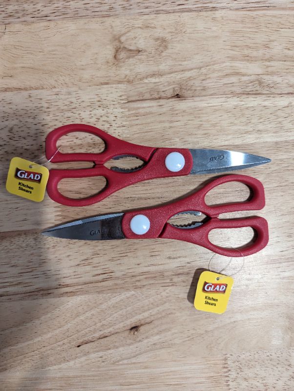 Photo 1 of 2 Pack - Glad Kitchen Shears - Red