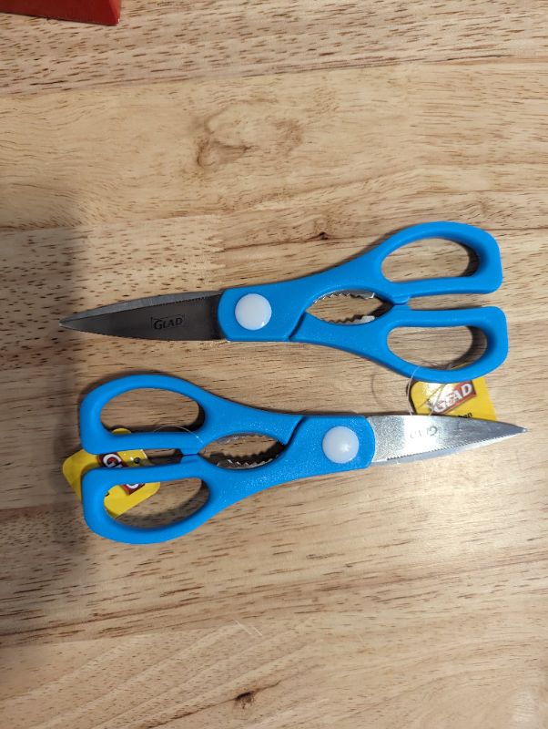 Photo 1 of 2 Pack - Glad Kitchen Shears - Blue