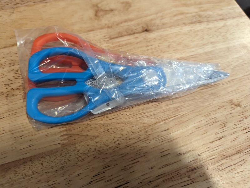 Photo 2 of 2 Pack - Glad Kitchen Shears - 1 Orange + 1 Blue