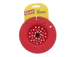 Photo 2 of Glad 3pc Sink Bundle - 2 Small Silicone Sink Caddy + 1 Silicone Sink Strainer - Red