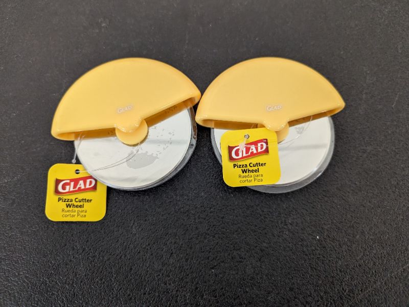 Photo 1 of 2 Pack - Glad - Pizza Cutter Wheel - Yellow