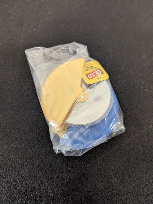 Photo 2 of 2 Pack - Glad - Pizza Cutter Wheel - 1 Blue + 1 Yellow