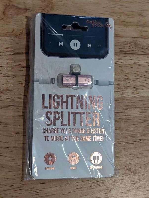 Photo 4 of Gabba Goods - 2 Pack - Lightning Splitter - Rose Gold