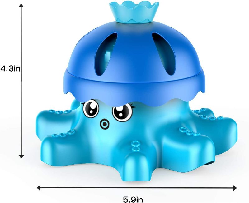 Photo 2 of Sprinkler Water Toys for Yard - Spinning Octopus Outdoor Sprinkler for Kids and Toddlers - Splashing Fun for Summer Activities