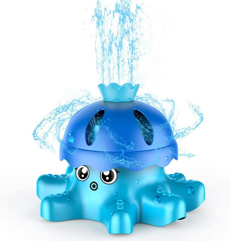 Photo 1 of Sprinkler Water Toys for Yard - Spinning Octopus Outdoor Sprinkler for Kids and Toddlers - Splashing Fun for Summer Activities
