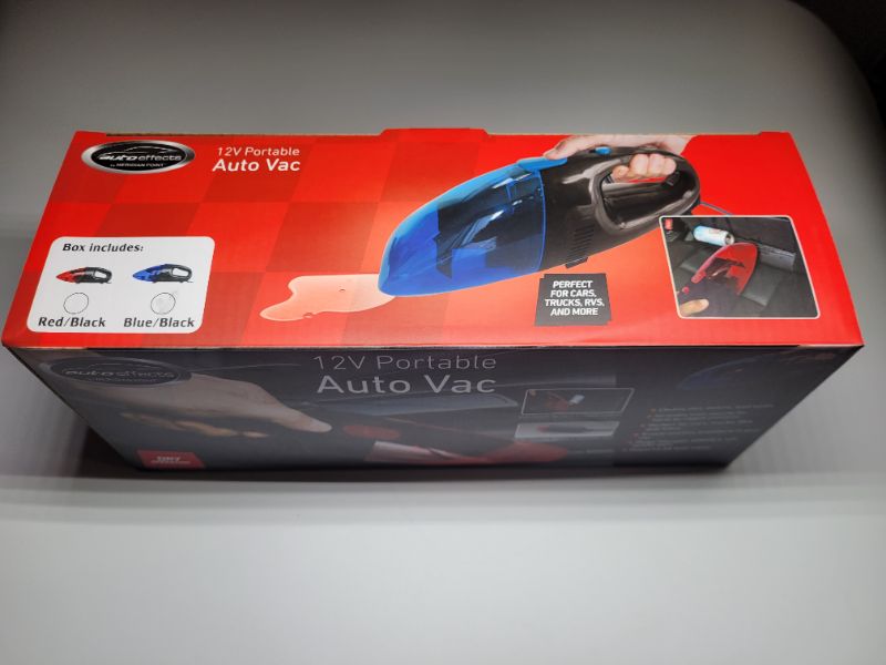 Photo 2 of (BLUE) Auto Effects 12V DC Portable Car Vacuum