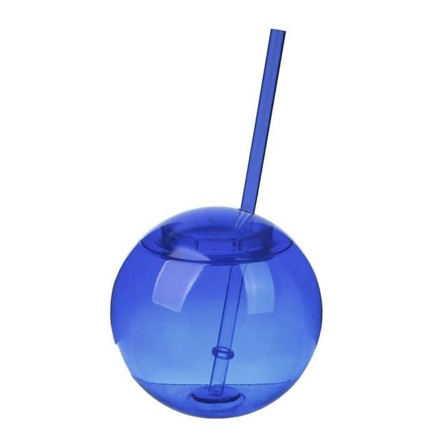 Photo 1 of (BLUE) Acrylic Mini Party Bomb | Boy Gender Reveal Party Cups with Straw and Lid, 12 Ounce, Set of 6