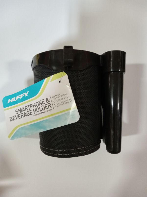 Photo 2 of Huffy: Beverage Holder with Smartphone Holder Premium Cruiser Series- BLACK