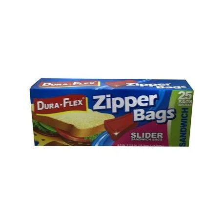 Photo 2 of (8 boxes) Duraflex Zipper Slider Sandwich Bags 25 count